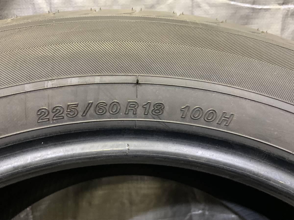 バリ溝 ヨコハマ 225/60R18 BluEarth E51 2本セット 中古タイヤ 2018年製 225/60-18 エクストレイル ハリアー RAV4 など_画像8