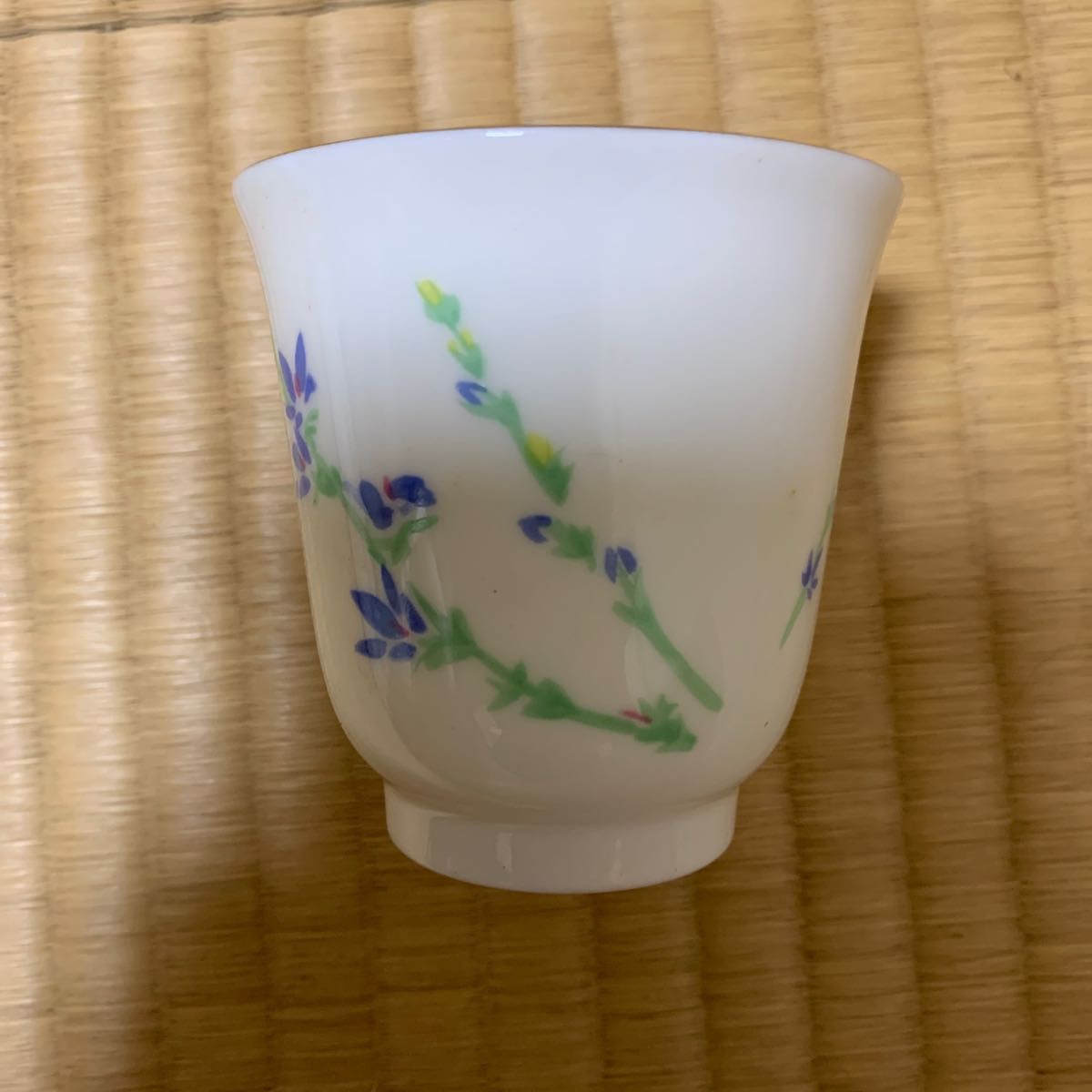 美濃焼　龍峰窯　お茶セット　山野草