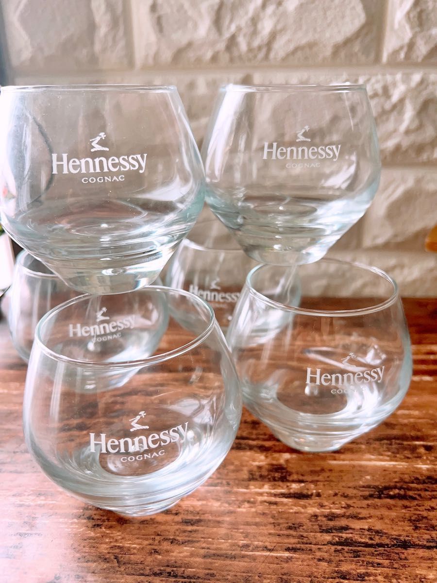 【Hennessy】ヘネシー COGNAC ロック グラス ６個 セット