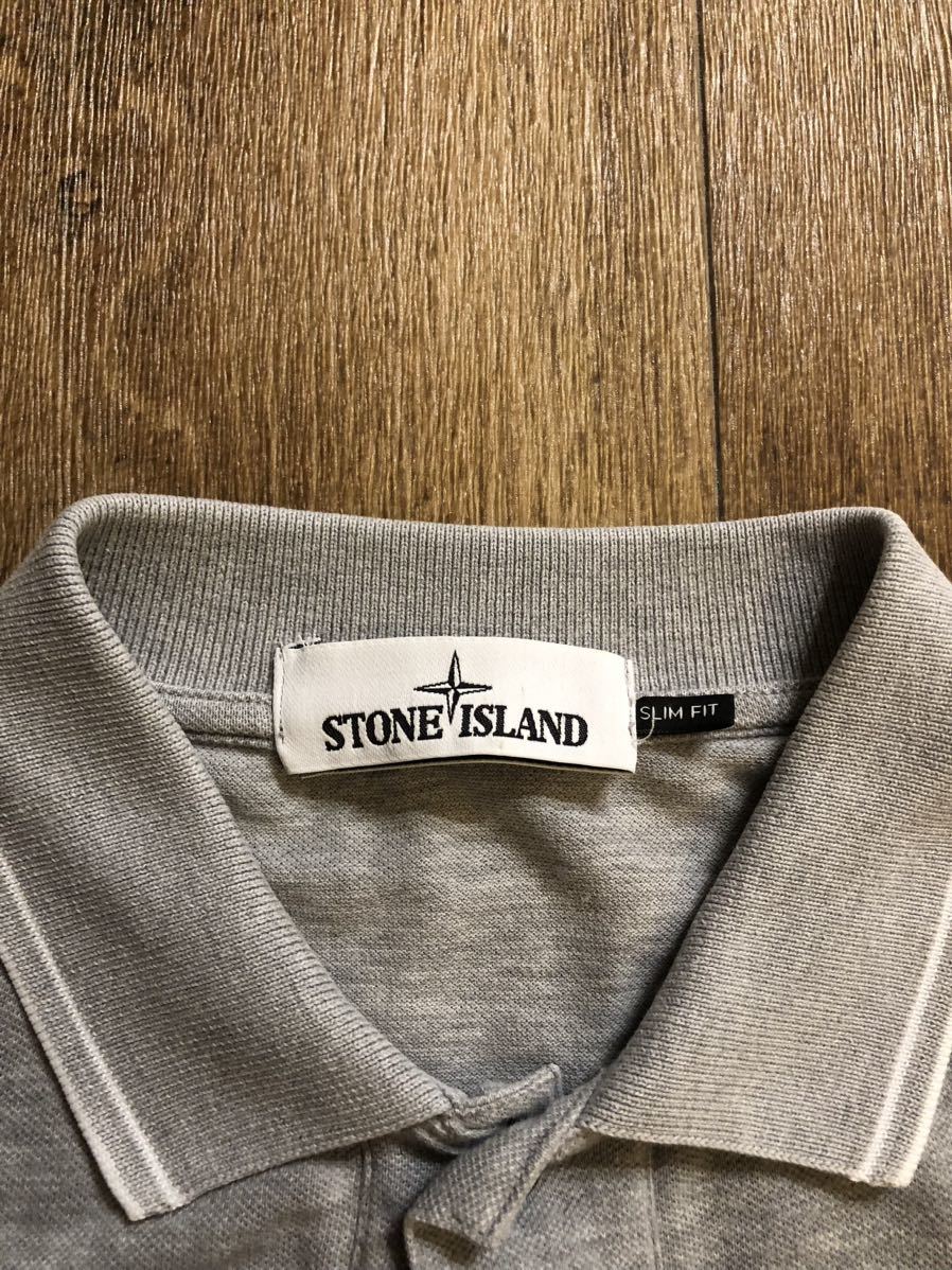 サイズS STONE ISLANDスリムフィットポロシャツ コットン イタリア製