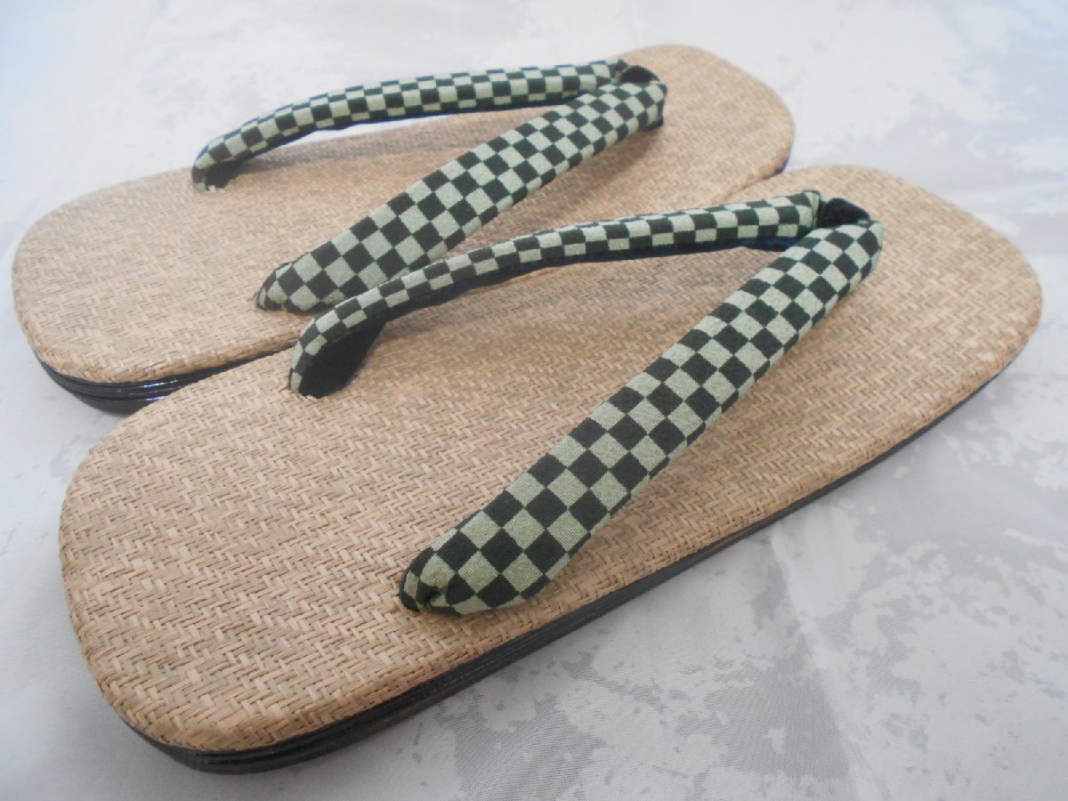  snow undergrowth sandals setta panama ma natural material LL size green .. pattern. nose . original 1 pair limitation manufacture 