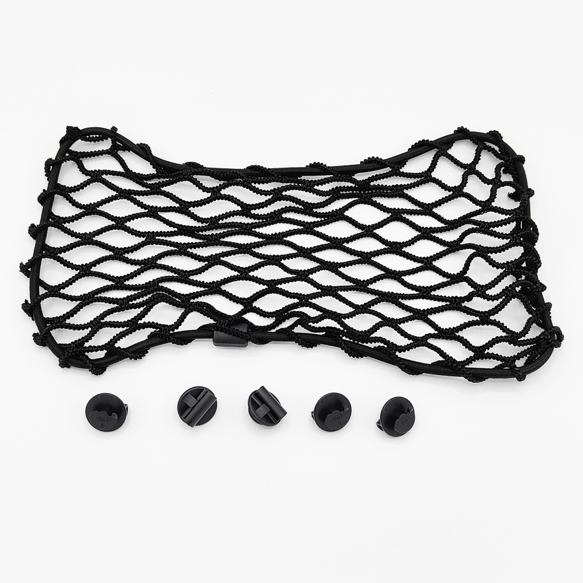 Mercedes-Benz original part passenger's seat underfoot storage net * black fixation clip 5 piece attached (2138140700) Mercedes * Benz 