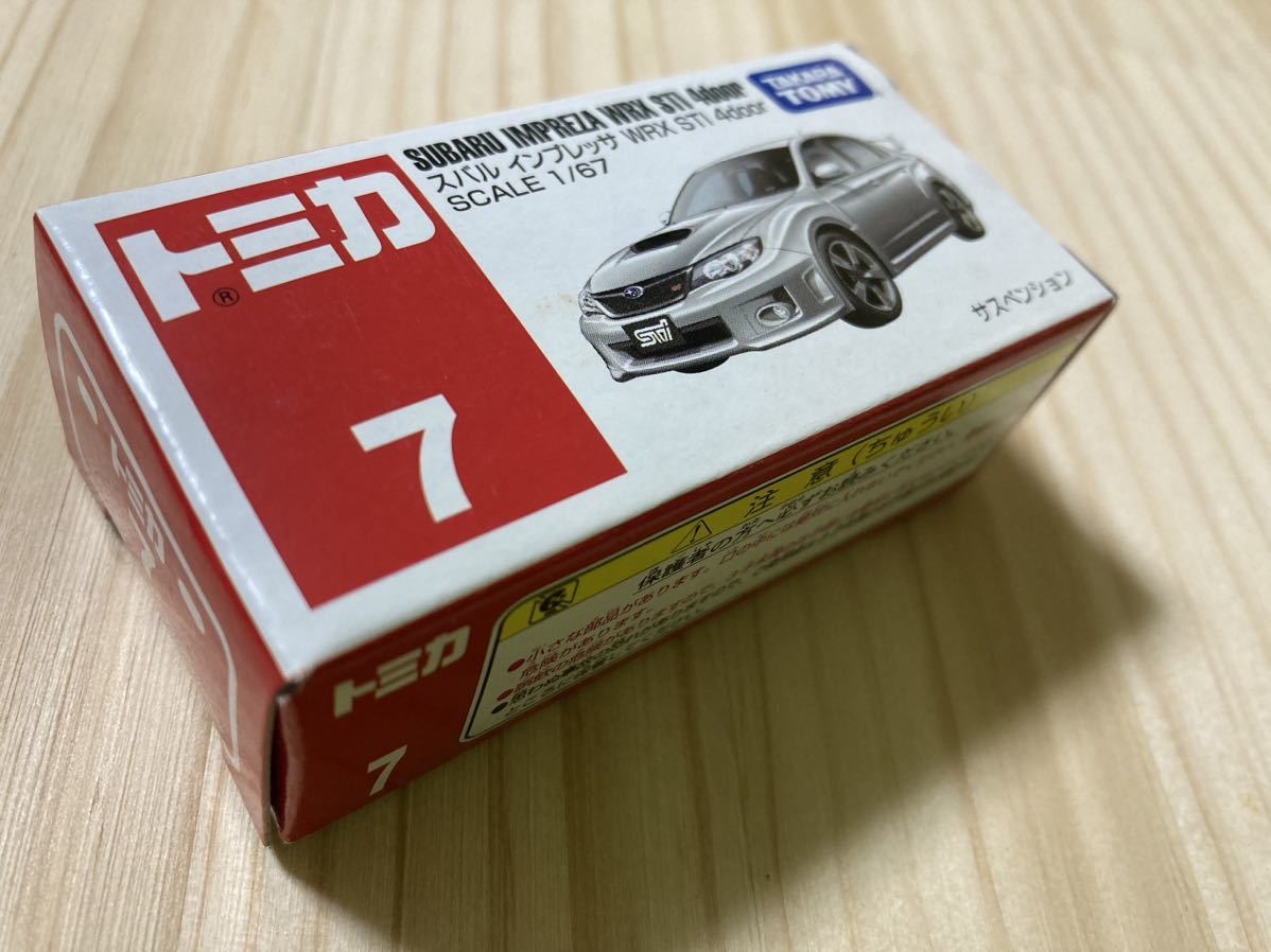 ☆新品 未使用 絶版 トミカ【スバル インプレッサ WRX STI 4door SUBARU IMPREZA WRX STI 4door】No.7☆_画像3