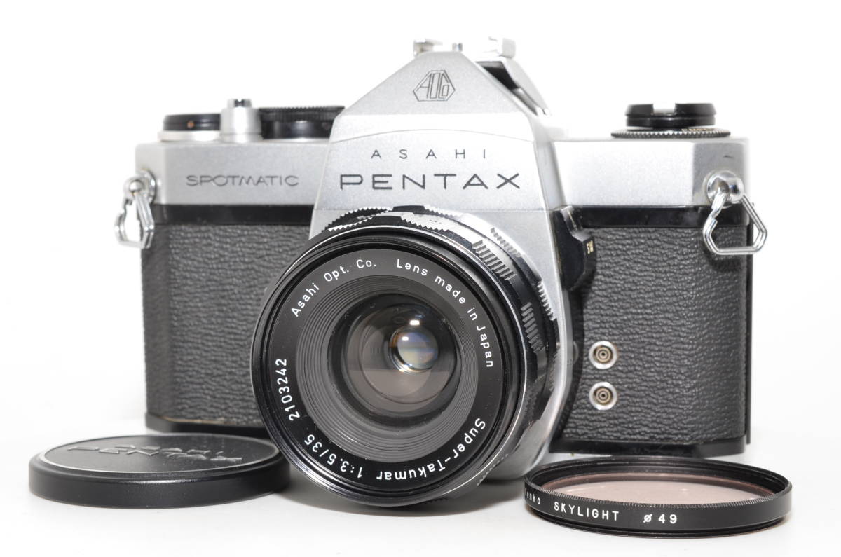 宅配 ペンタックス Pentax Spotmatic SP 35mm フィルムカメラ w/ 35mm