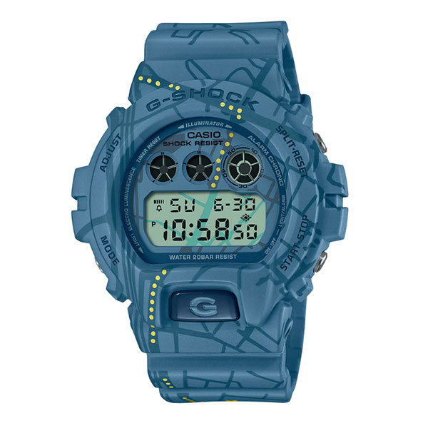 【カシオ】G-SHOCK　DW-6900SBY-2JR【 限定 】渋谷の地図のグラフィックを時計全体にプリントした、Treasure Huntシリーズです。.未使用_画像1