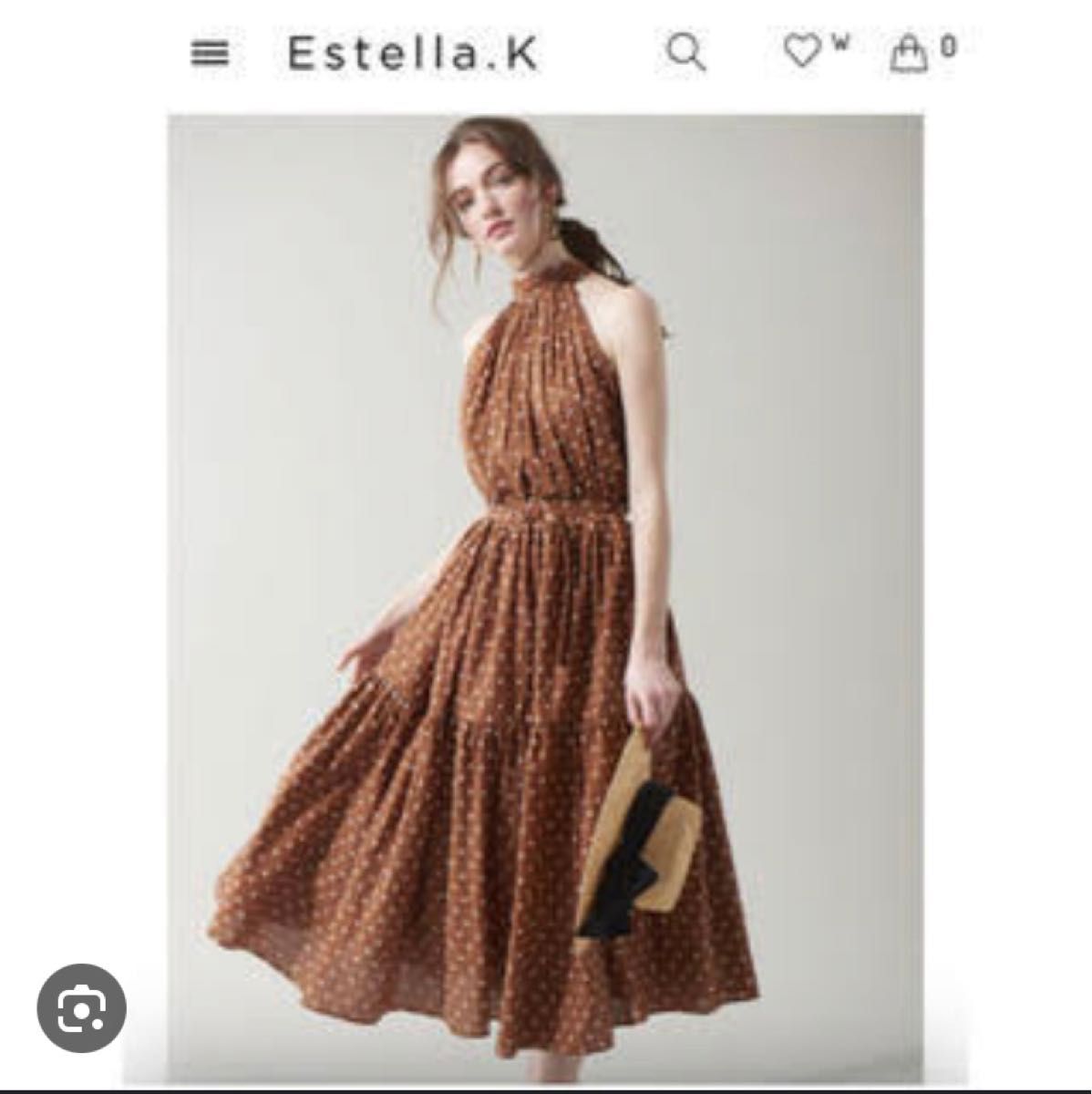 estella.k ポルカドット ティアードワンピース