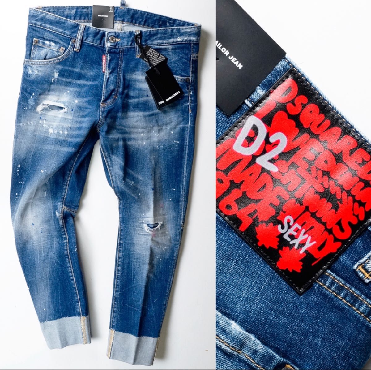 21AW SAILOR JEANS DSQUARED2ディースクエアードセーラー-