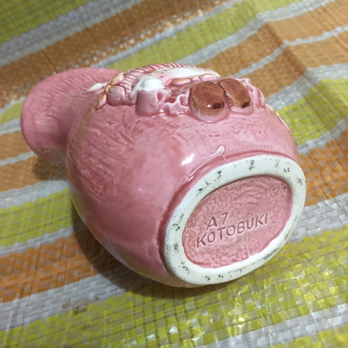 KOTOBUKI コトブキ☆ファンシー 陶器 ミルク ピッチャー☆昭和レトロの画像3