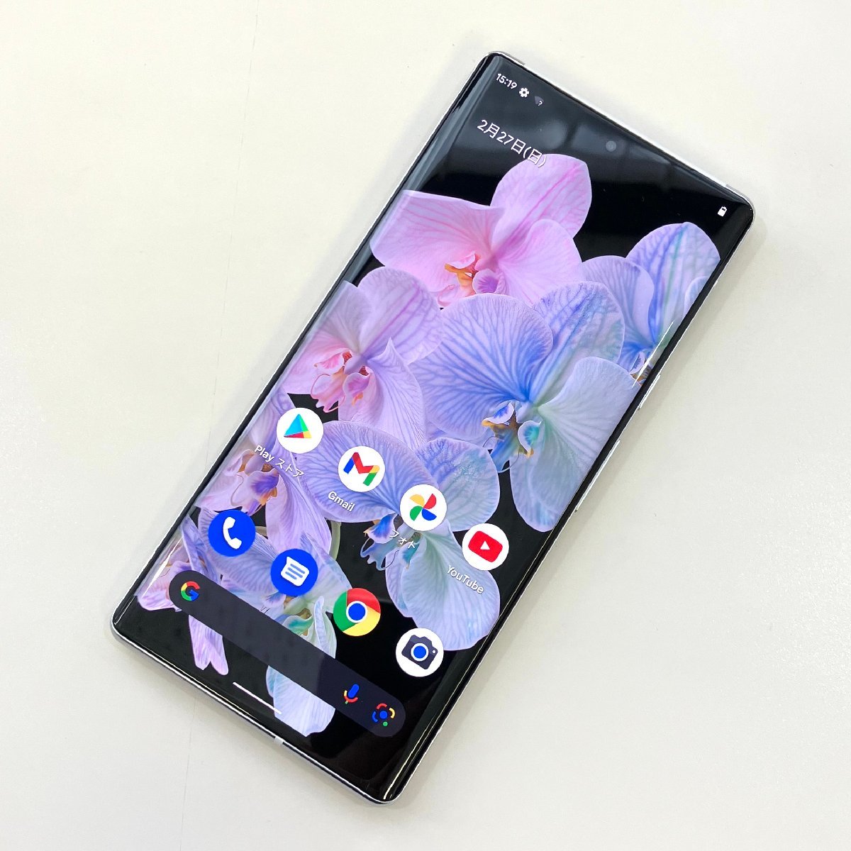 【送料無料 中古 訳あり】SIMフリー Google Pixel 6 Pro 128GB クラウディホワイト 赤ロム保証 Softbank版【京都駅前】_画像2