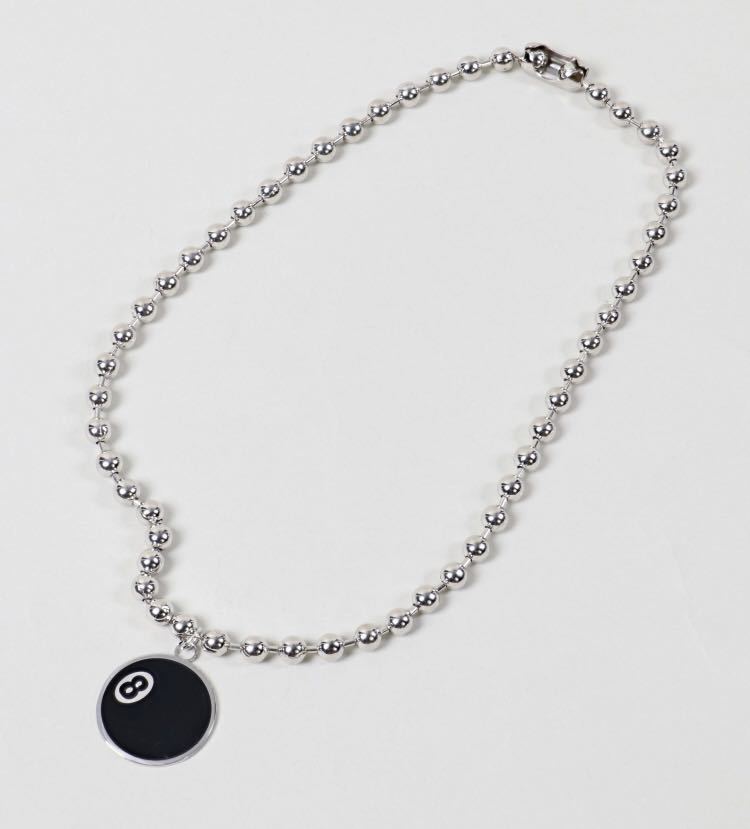 SPINNS 8ボールデザイン ボールチェーンネックレス シルバー_画像4
