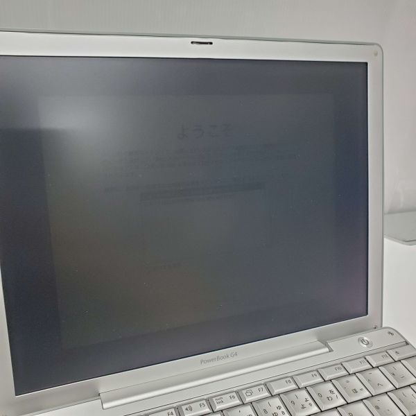 @T0480【ジャンク品】Apple PowerBook G4 A1010/OSX 10.4.6/Tigar/メモリ512MB/40GB IDEHDD/ACアダプタ付属の画像4