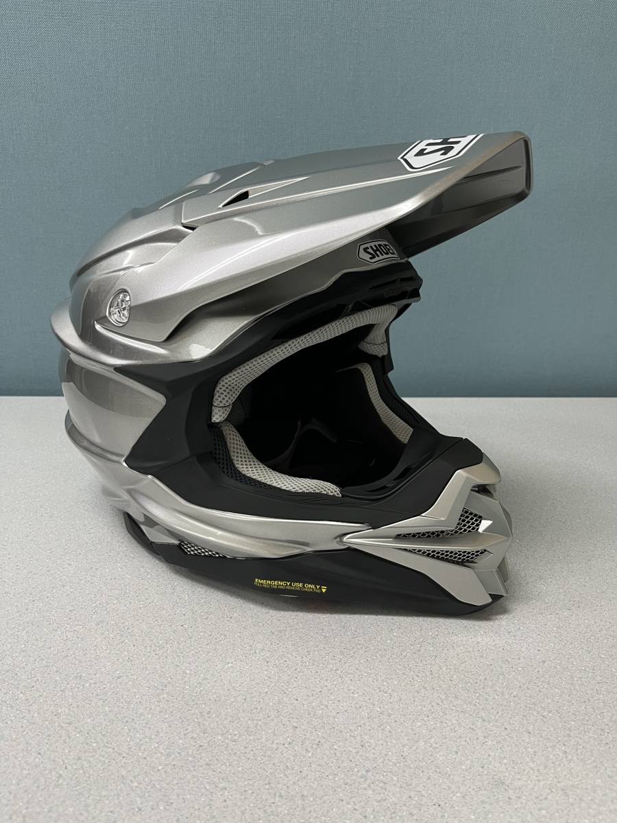 SHOEI ショウエイ VFX-WR オフロードヘルメット シルバーオールペン