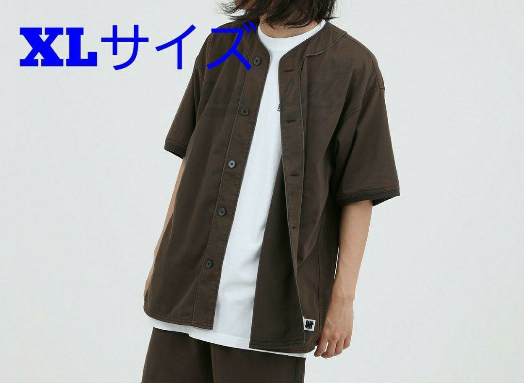UNDEFEATED WASHED TWILL BASEBALL JERSEY　アンディフィーテッド　ベースボール　シャツ
