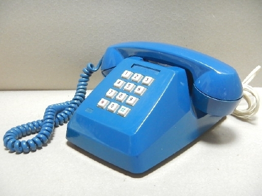  ultra rare * Showa Retro antique NTT 601-P push type telephone machine push ho n blue blue rare price 
