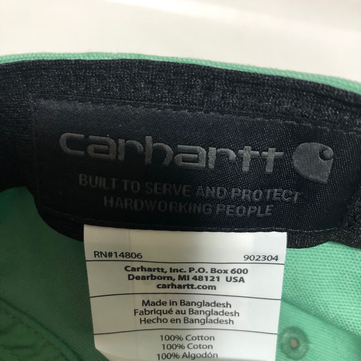 【正規品新品】CARHARTT カーハート オデッサキャップ 珍しい色シーグリーン ユニセックス ブラックラベル 24時間発送