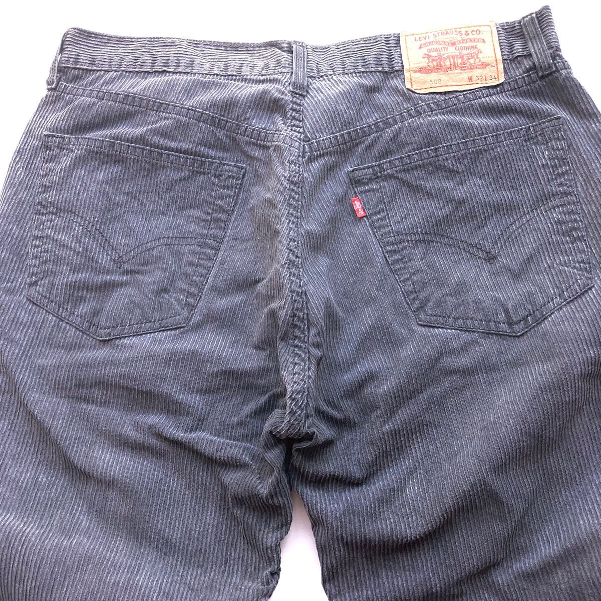 00s Levi's リーバイス 508 ユーロ グレー コーデュロイパンツ 00s Levi's リーバイス 508 ユーロ グレー コーデュロイパンツ