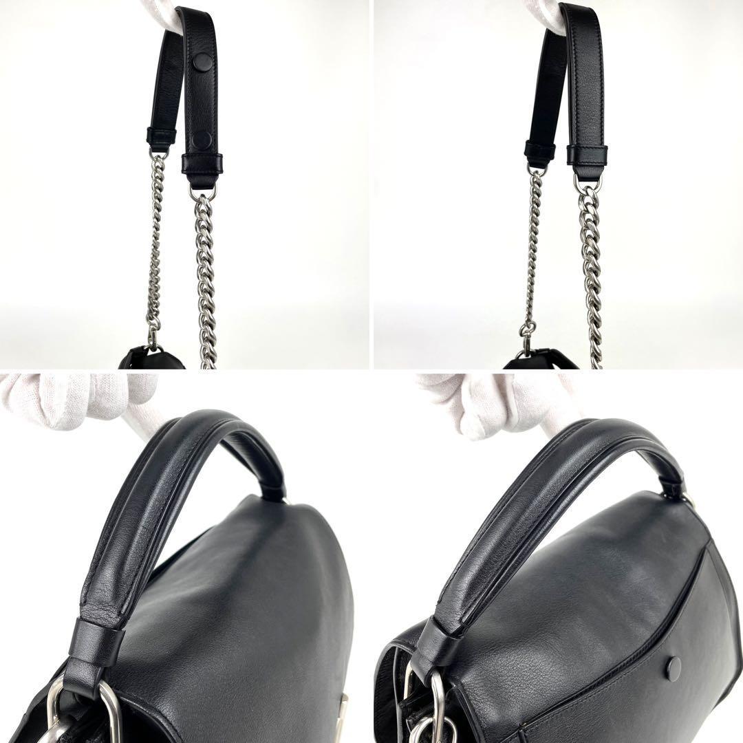 極美品 TOD'S トッズ ダブルT チェーン ショルダーバッグ 2way 極美品 TOD'S トッズ ダブルT チェーン ショルダーバッグ 2way