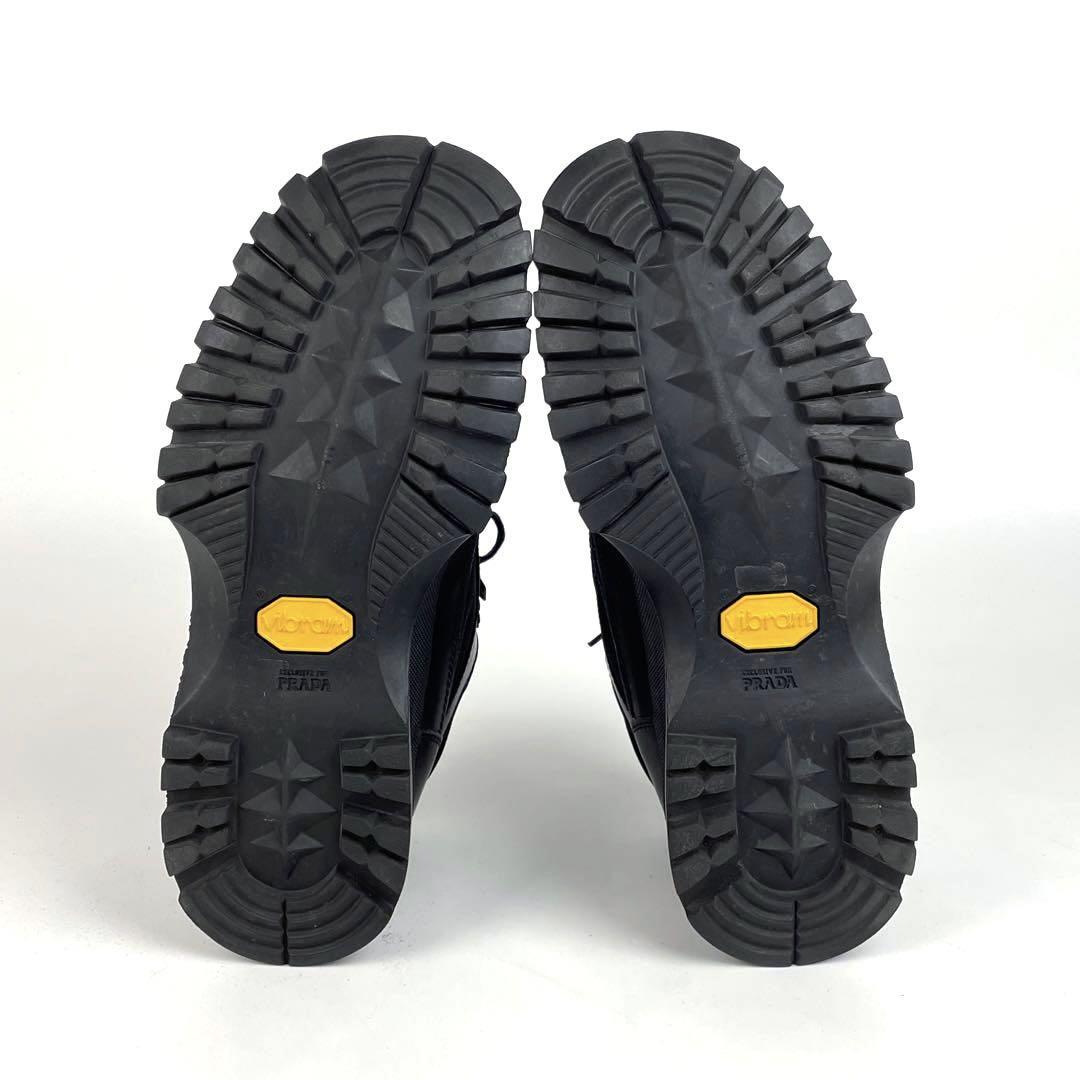 美品 PRADA プラダ レザー スニーカー ビブラム別注ソール 厚底 美品 PRADA プラダ レザー スニーカー ビブラム別注ソール 厚底