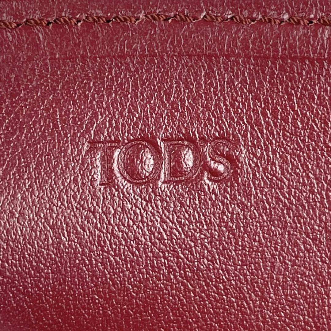 極美品■TOD'S トッズ Dスタイリング ハンドバッグ 2way カーフレザー 付属品付 ボルドー系 ショルダーバッグ クロスボディ Dバッグ 赤茶_画像3