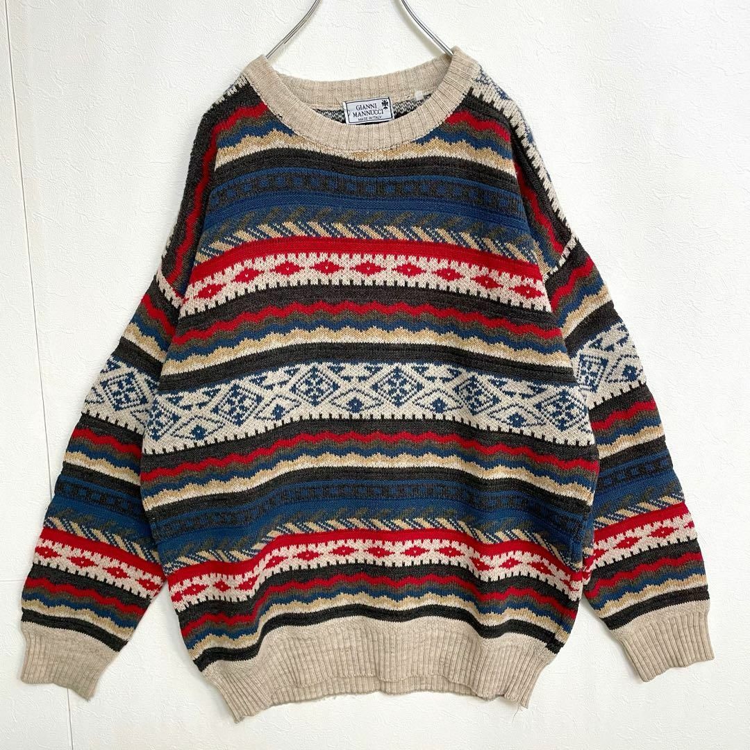 GIANNI MANNUCCI】vintage 3dニット-