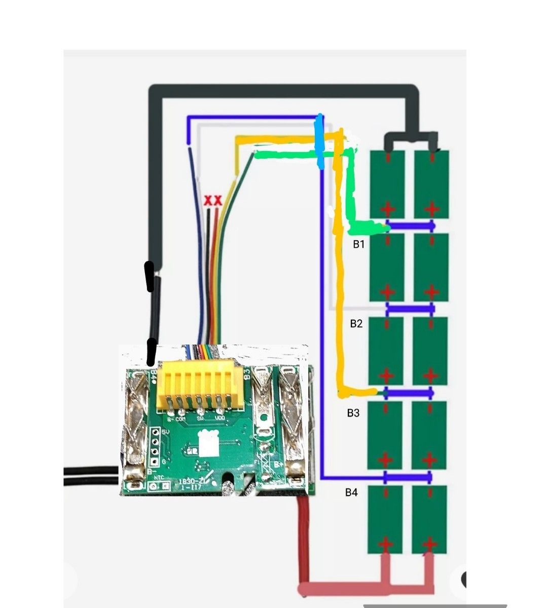 マキタ 18v PCB保護ボード 互換品 1個セット|PayPayフリマ