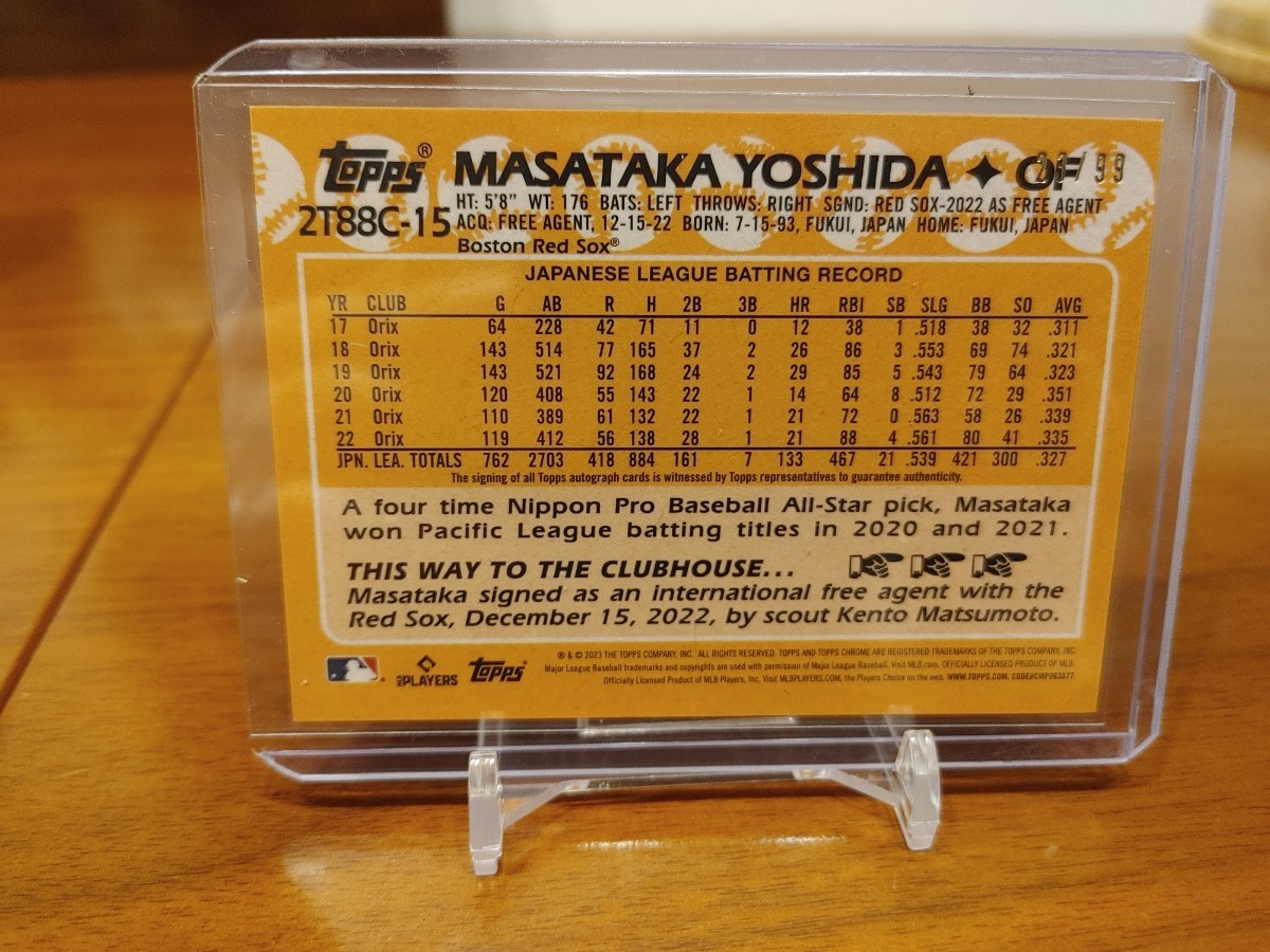 99シリ】吉田正尚 Topps Auto 直筆サイン Rookie | JChere雅虎拍卖代购