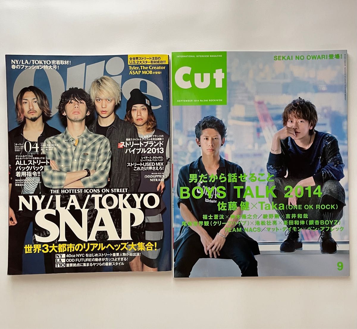 ONE OK ROCK 雑誌 2冊セット Ollie オーリー cut Taka