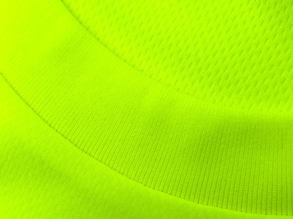 ドライ（吸水速乾） スピードアディクト T-shirt 蛍光イエロー L/黄色ドライアスレチックポリエステルドネオンカラーラッグレースnascar90s_画像2