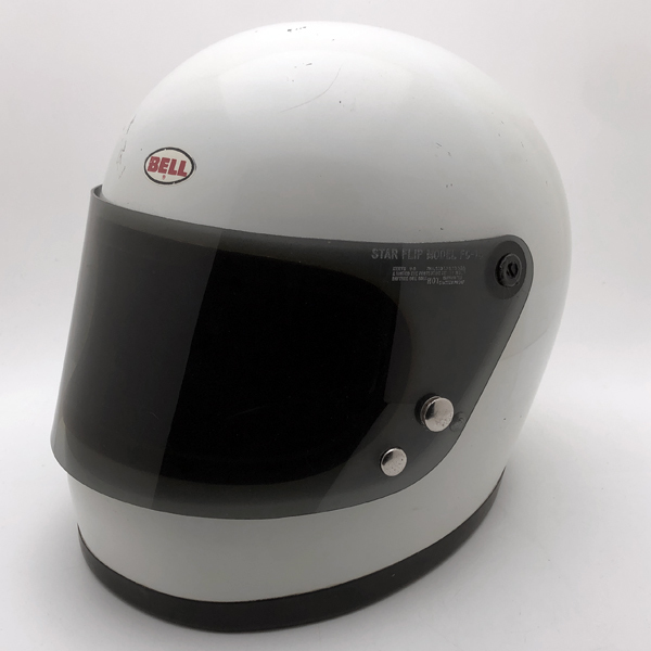 送料無料 純正シールド付 BELL STAR WHITE 58cm/ビンテージヘルメット