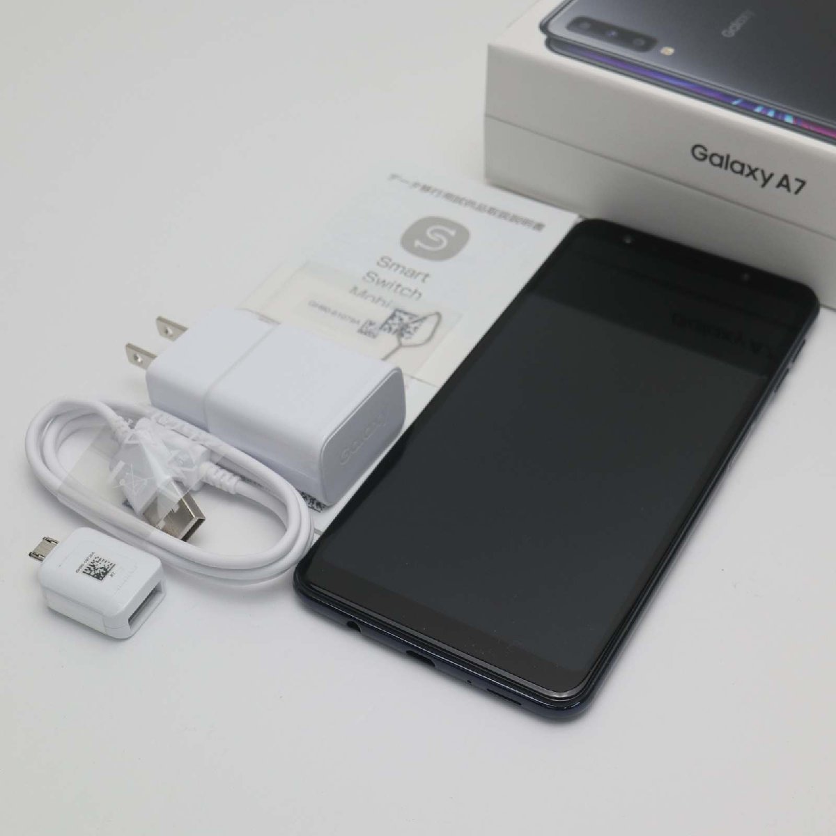 直営店に限定 白ロム 本体 スマホ ブラック A7 Galaxy SIMフリー 超美