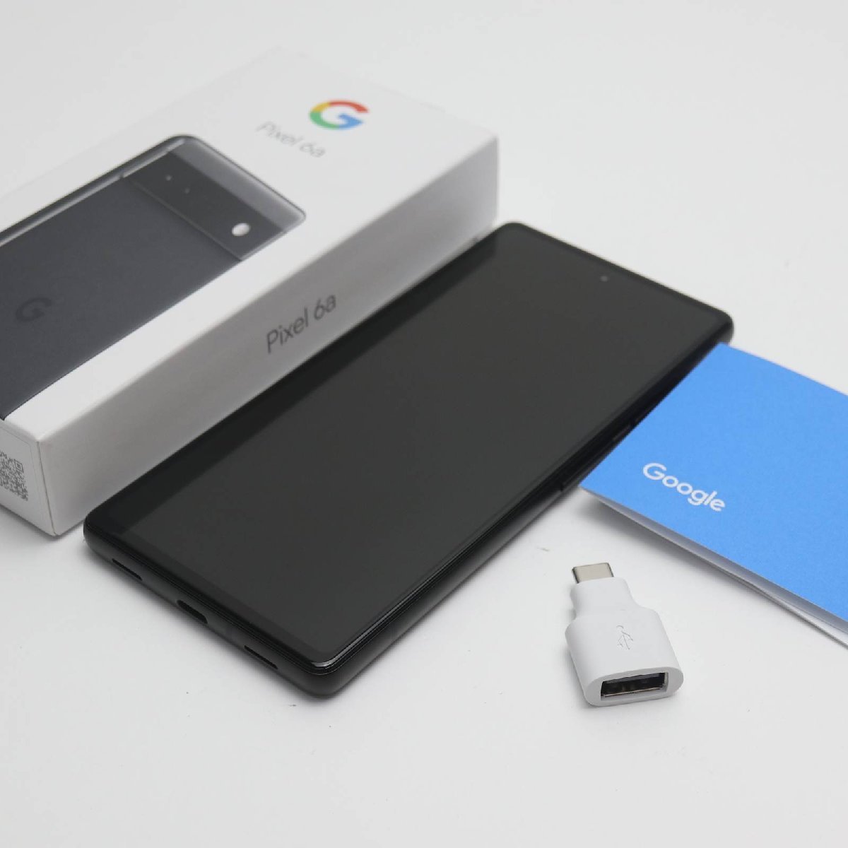 珍しい チャコール 6a Pixel Google au 美品 スマホ SIMロック解除済み