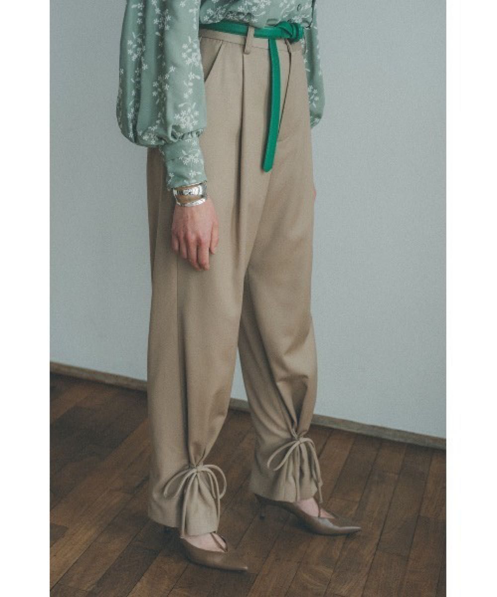 CLANE HEM SQUEEZ 2WAY PANTS パンツ ベージュ クラネ レディース スラックス
