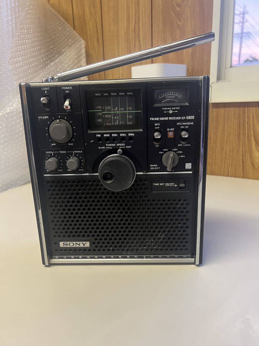 【保障できる】 SONY ICF-5800 スカイセンサー BCLラジオ ジャンク アンティーク