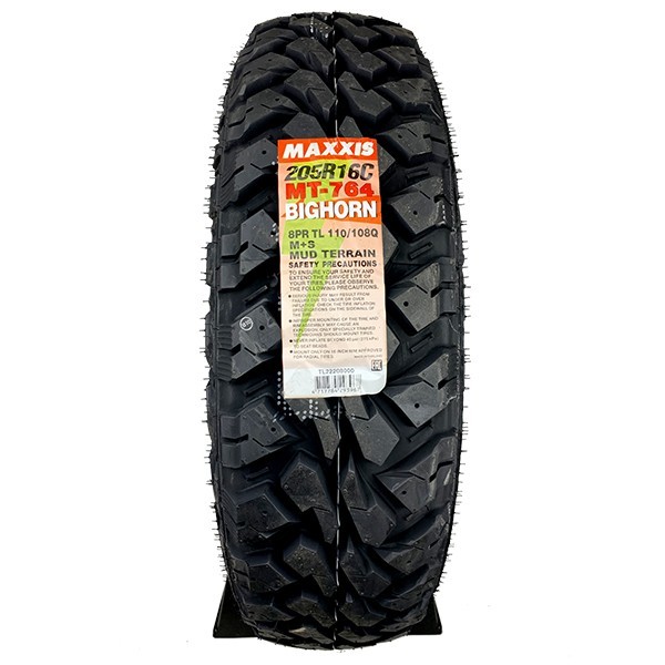 1本 マッドタイヤ 205R16C 8PR MT-764 ブラックサイドウォール MAXXIS マキシス BIGHORN ビッグホーン 2023年製 法人宛送料無料_画像3