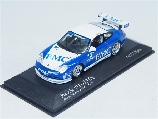 【送料無料】ラスト1個★絶版★新品★ポルシェ 911 GT3【EMC ARAXA レーシング】 (No.4/2004ポルシェカレラカップ) ヨルグ・ハート 限定_画像2