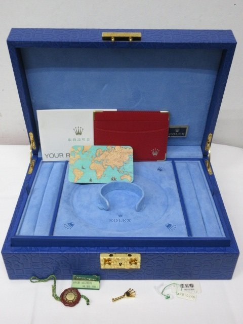 m9972 希少・美品 ROLEX 箱 ジュエリーケース+パスケース 鍵付き