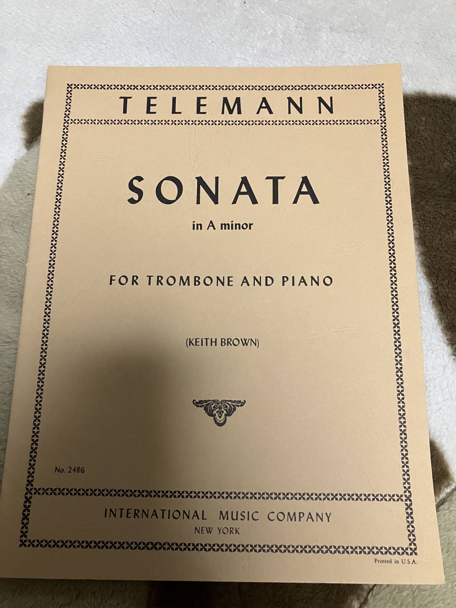 Telemann,G.P. テレマン Sonata in a ソナタ　イ短調 校訂/編曲: K. Brown