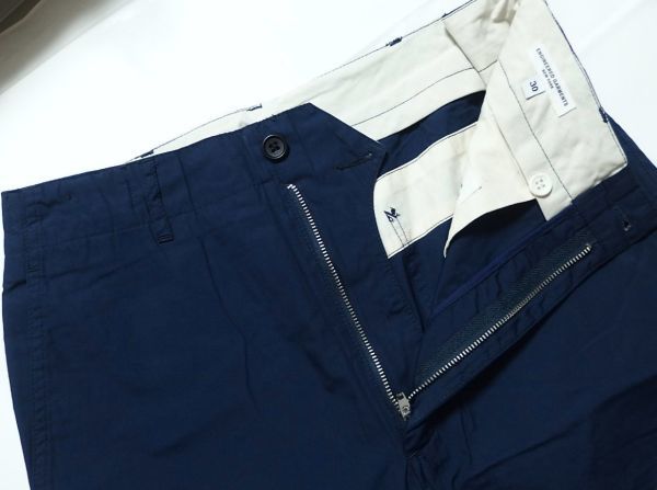 Engineered Garments エンジニアードガーメンツ USN Pant Cotton Pima Poplin ミリタリー パンツ 30 紺_画像3