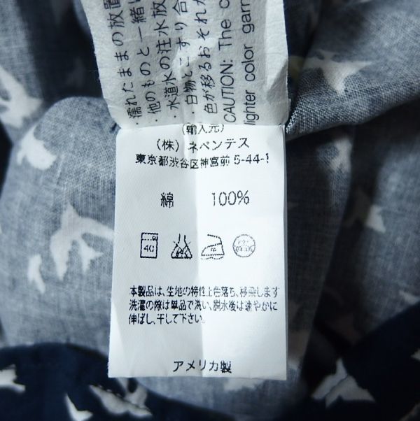 Engineered Garments Intermediates engineered garments Red buttonhole Shirt Bird bird рубашка S темно-синий 