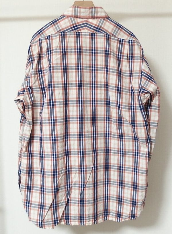 Engineered Garments エンジニアードガーメンツ Spread Collar Shirt Plaid Broadcloth スプレッドカラー チェック シャツ L_画像2