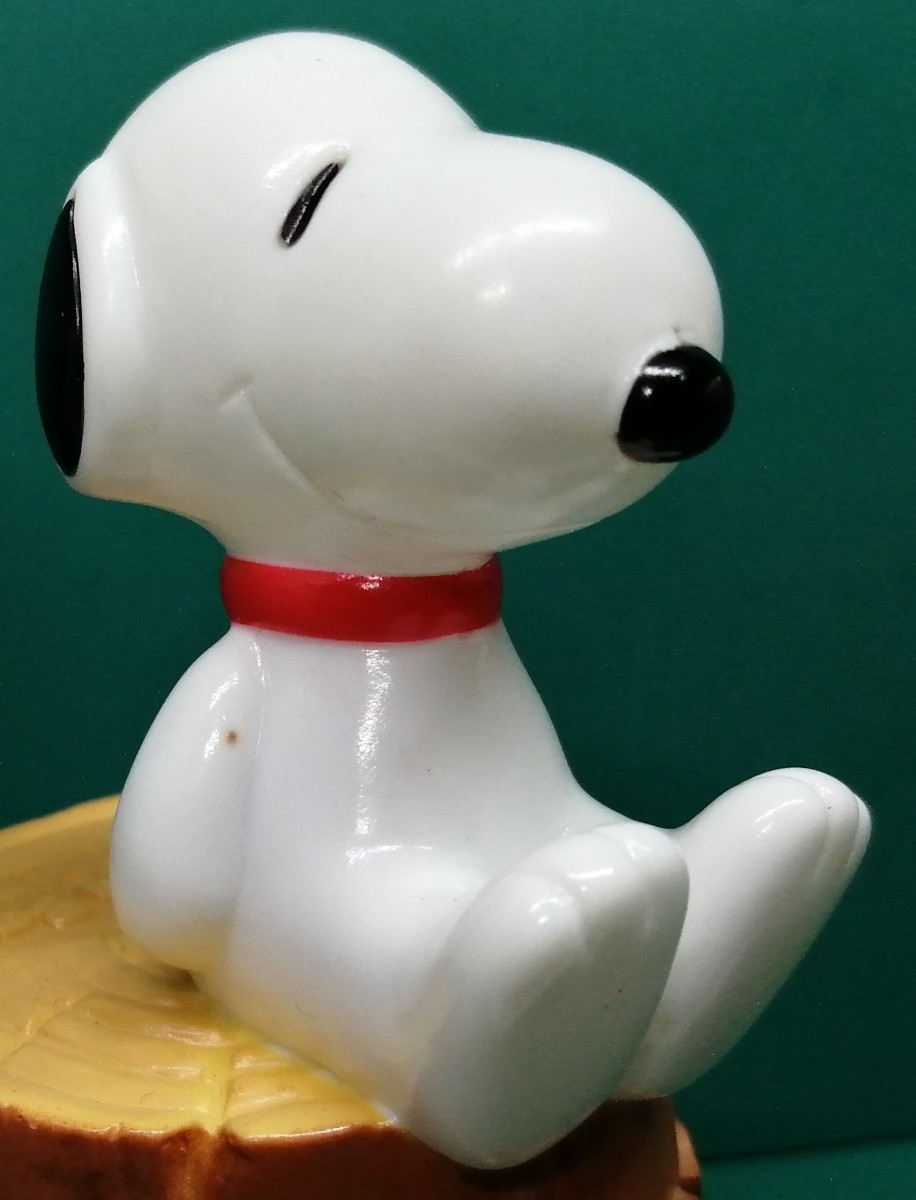 三和銀行　貯金箱　スヌーピー　切り株　切株　SNOOPY　フィギュア_画像5