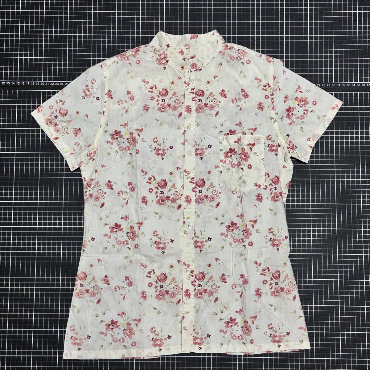 A.P.C.[ France made ]38* lady's * short sleeves shirt T-shirt floral print APC A.P.C. OLD Vintage type a-*pe-*se-