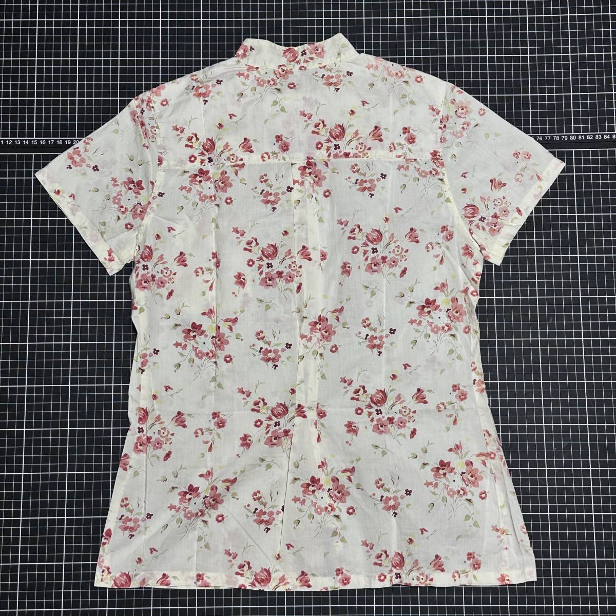 A.P.C.[ France made ]38* lady's * short sleeves shirt T-shirt floral print APC A.P.C. OLD Vintage type a-*pe-*se-