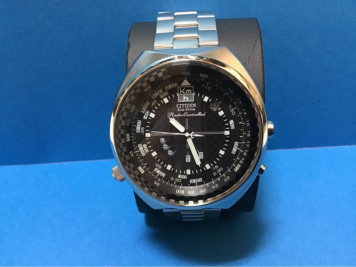 CITIZEN オルタナ　ラリーカスタム　メンズ腕時計(中古) 電波ソーラー腕回り17.5cm 【美品】復刻モデル　メンテ済み