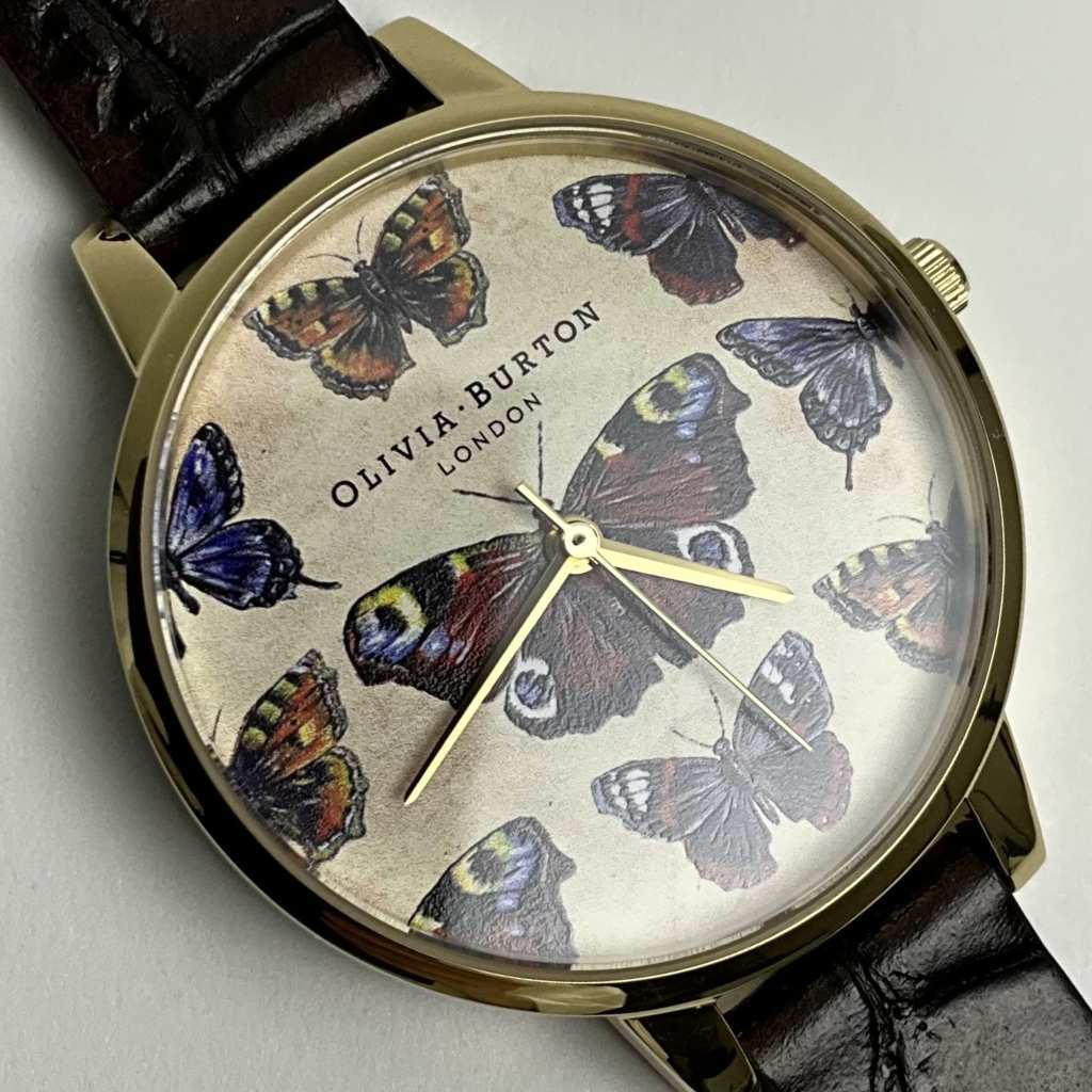 オリビアバートン 腕時計 OLIVIA BURTON OB16WL98 レディース レザーベルト 蝶 [箱付属品なし]の画像1