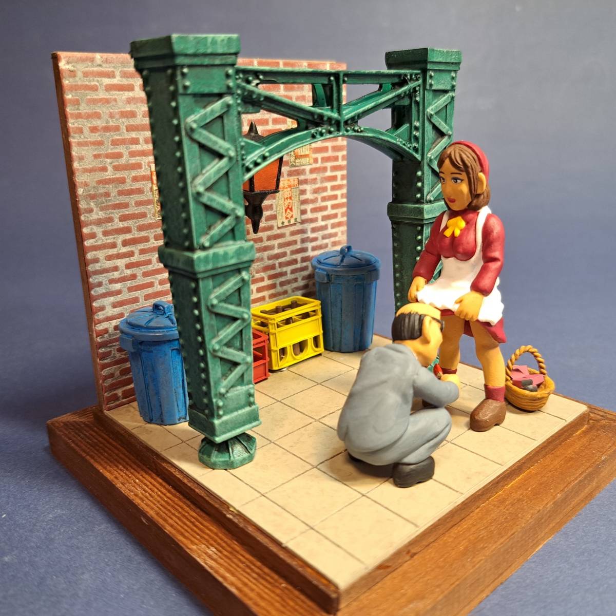 1985年／本を読む少女。文鎮となります。【重さ1kg 真鍮製 昭和