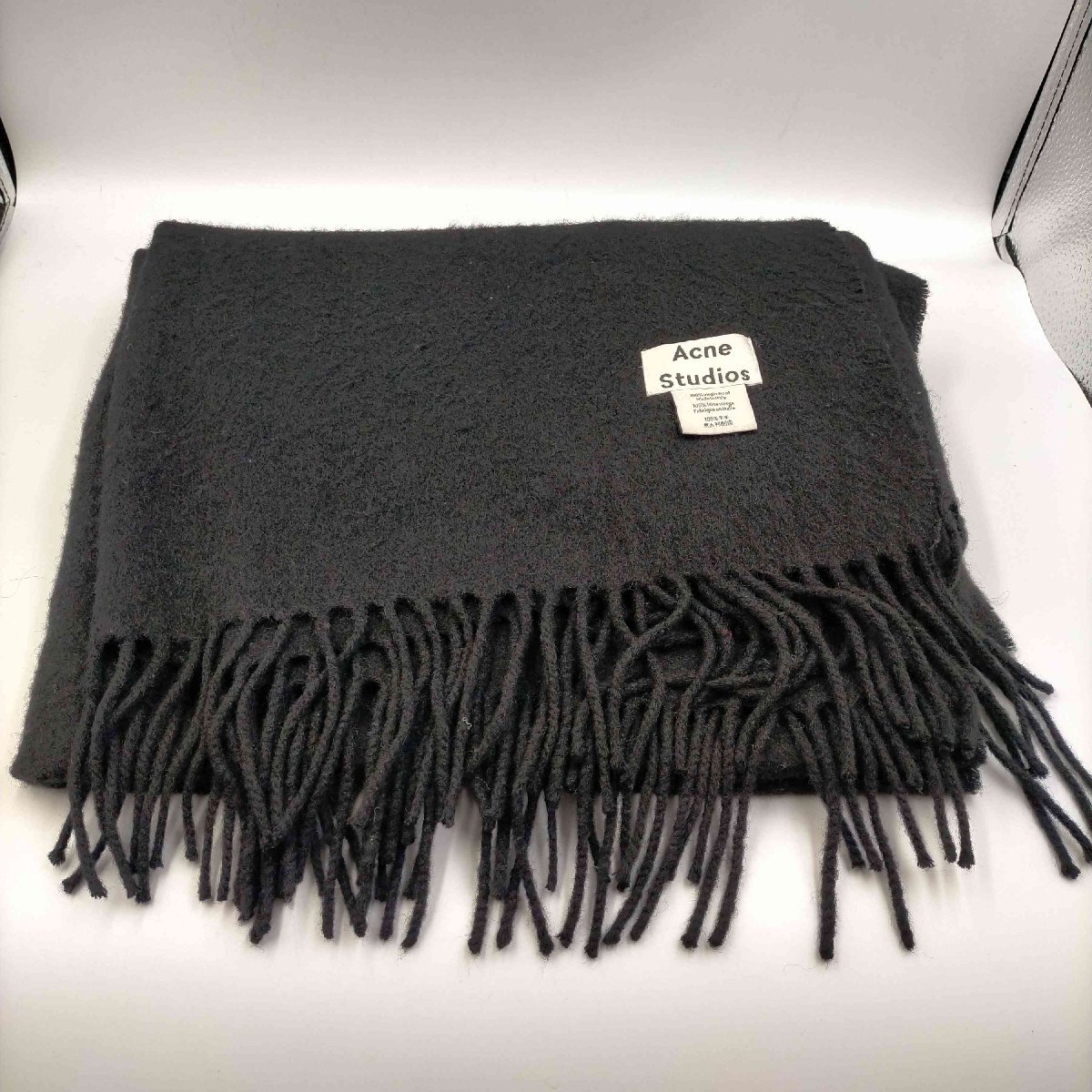 ACNE STUDIOS(アクネストゥディオズ) フリンジウールマフラー メンズ 表記無 中古 古着 0324_画像2