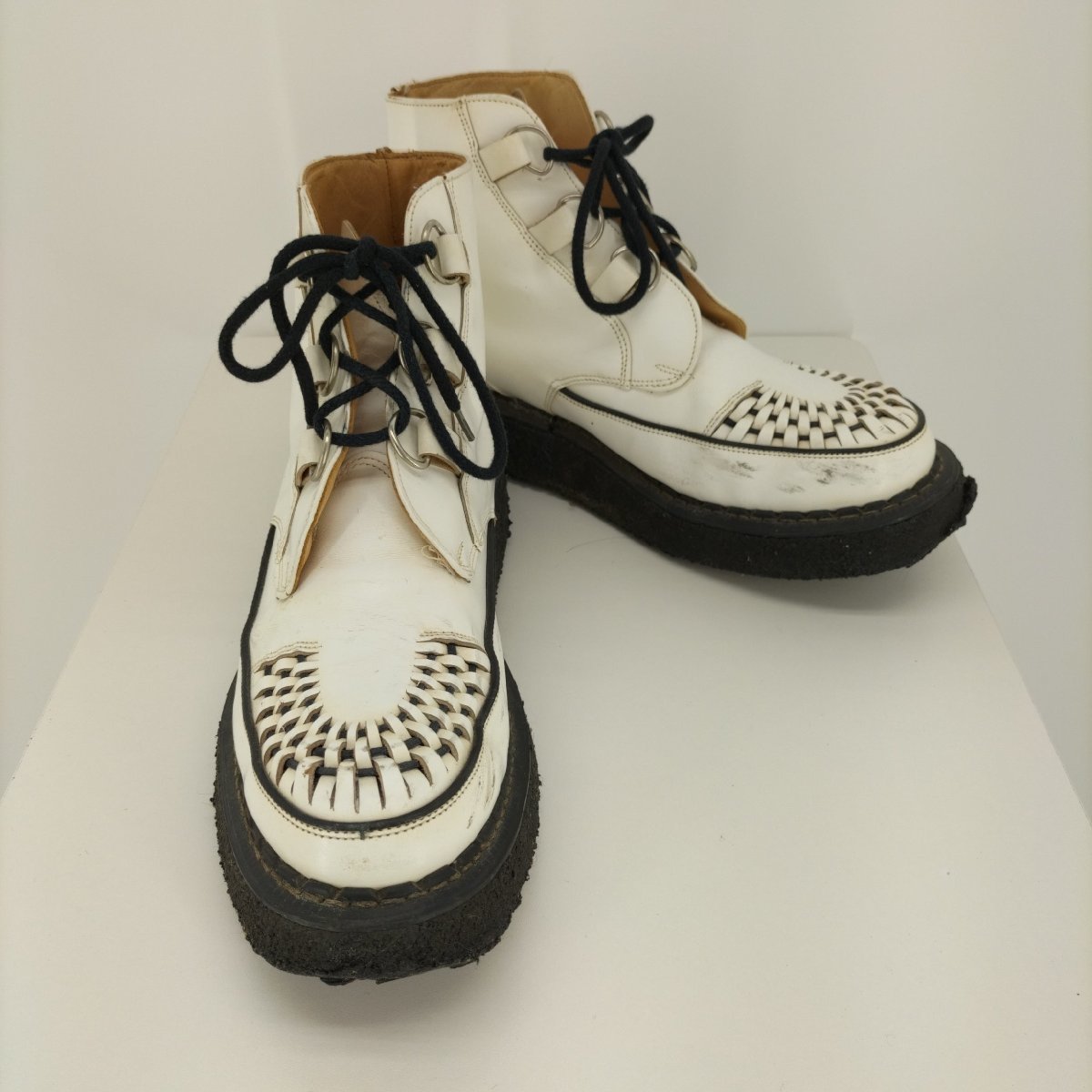 GEORGE COX(ジョージコックス) VI Sole CHUKKA チャッカ Whtie Leathe