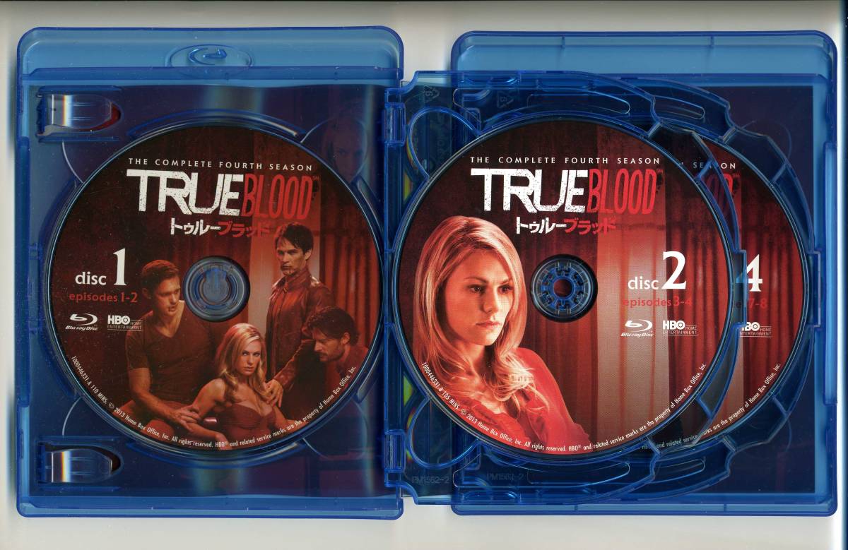 TRUE BLOOD トゥルーブラッド シーズン 4 Blu-ray コンプリート・ボックス 圧倒した力で暴れる様にはゾクゾクものです。_中身、その1(リーフレット無)です。