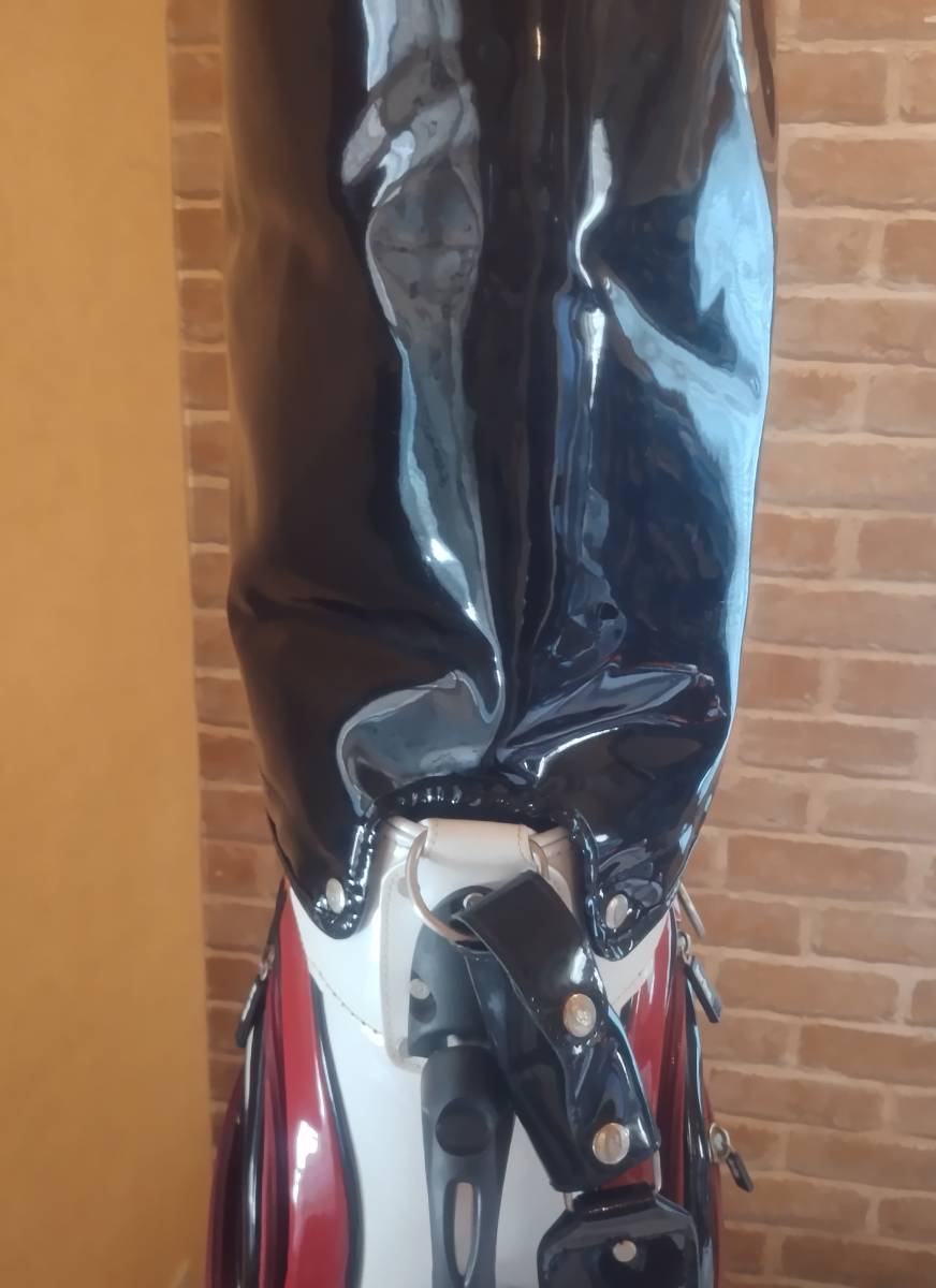 状態良好 ティアドロップ TearDrop キャディバッグ エナメル素材 状態良好 ティアドロップ TearDrop キャディバッグ エナメル素材